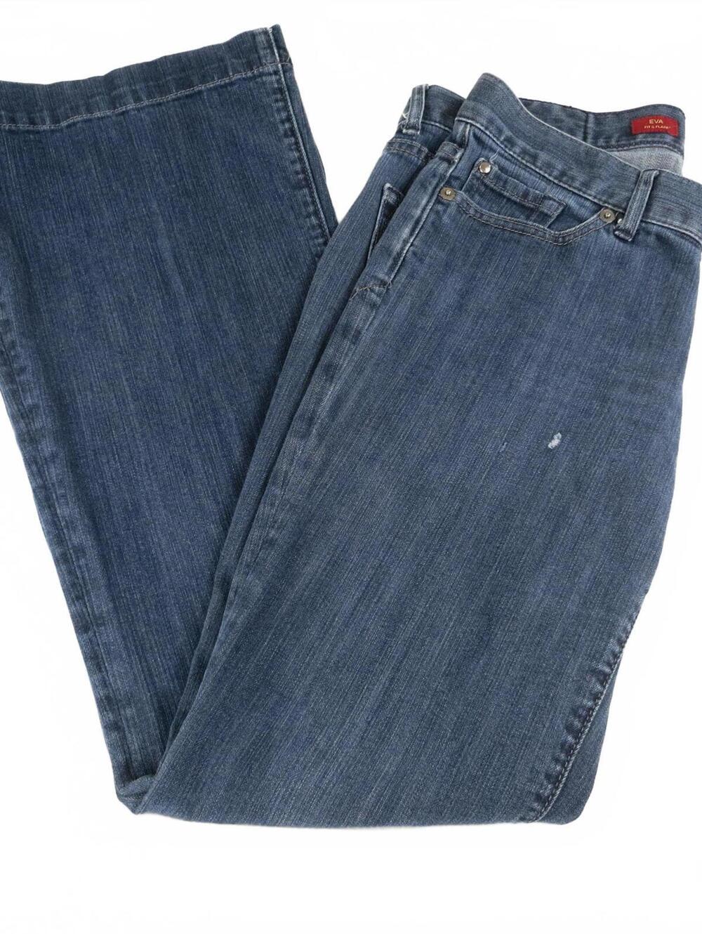 Express Eva Fit & Flare Blue Denim Jeans Size 6R